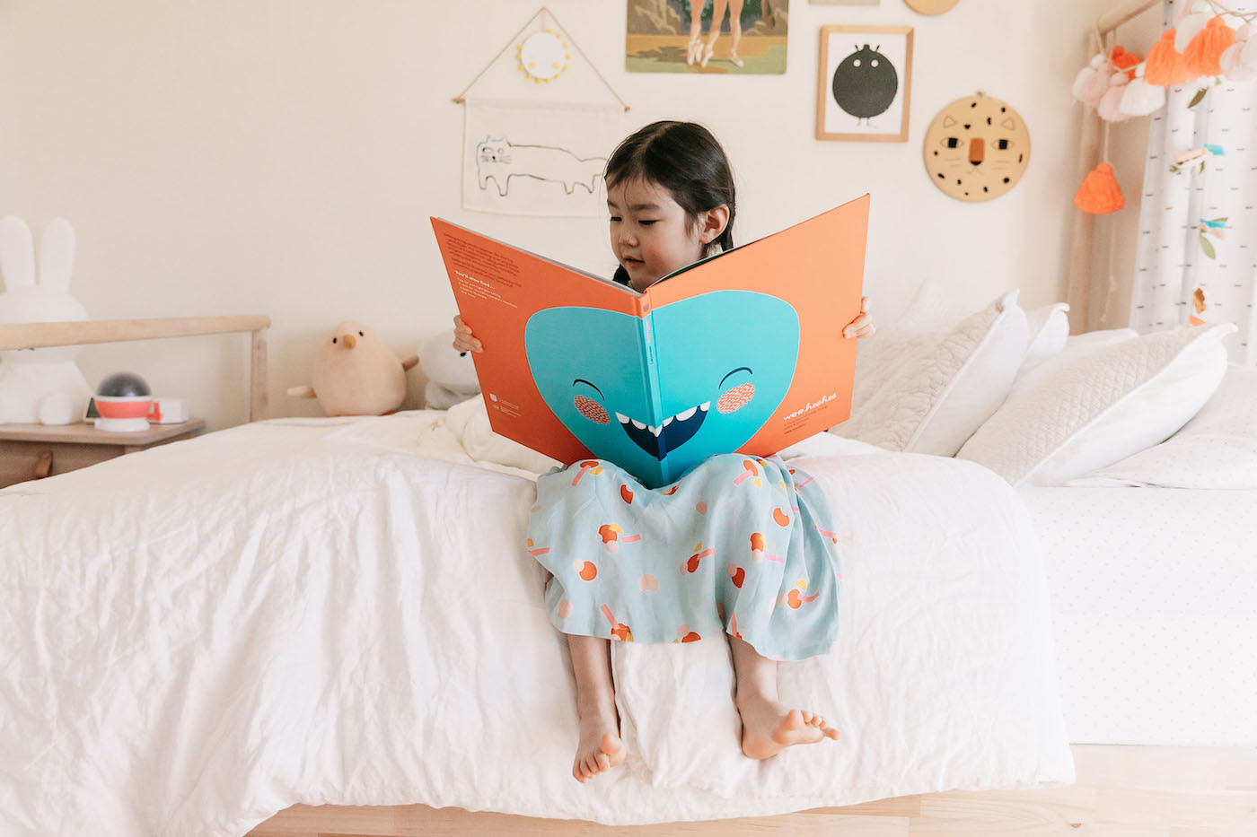 Child reading book
