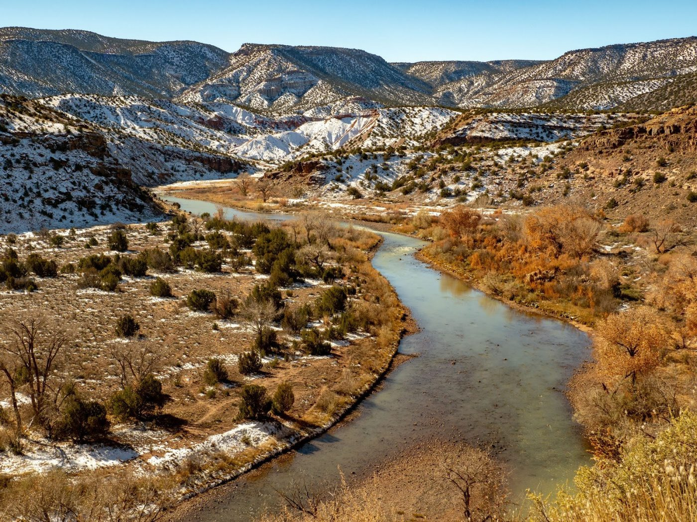 River In A Valley