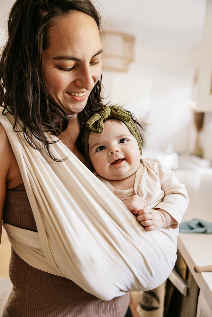 Woman and her baby