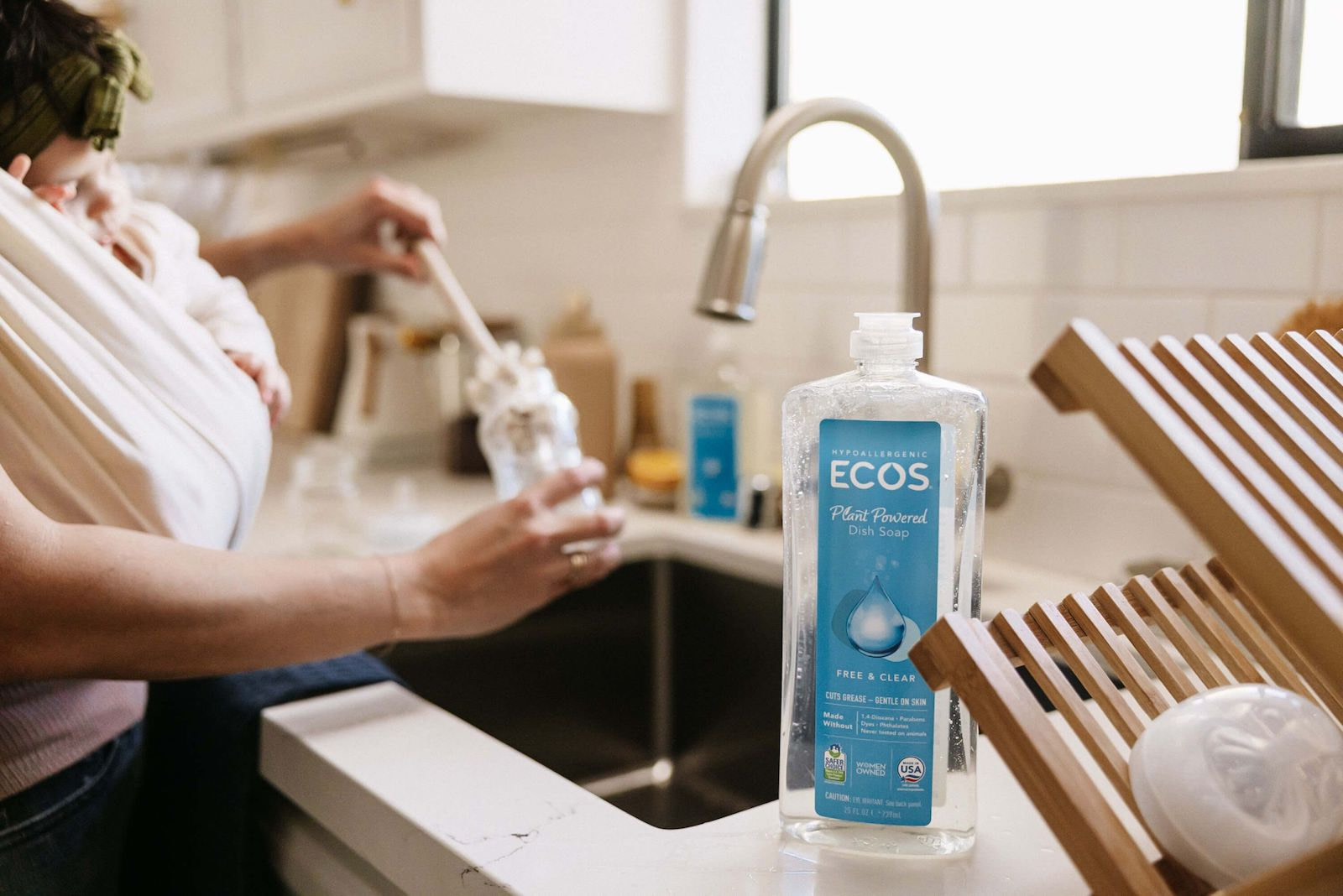Washing Baby Bottle