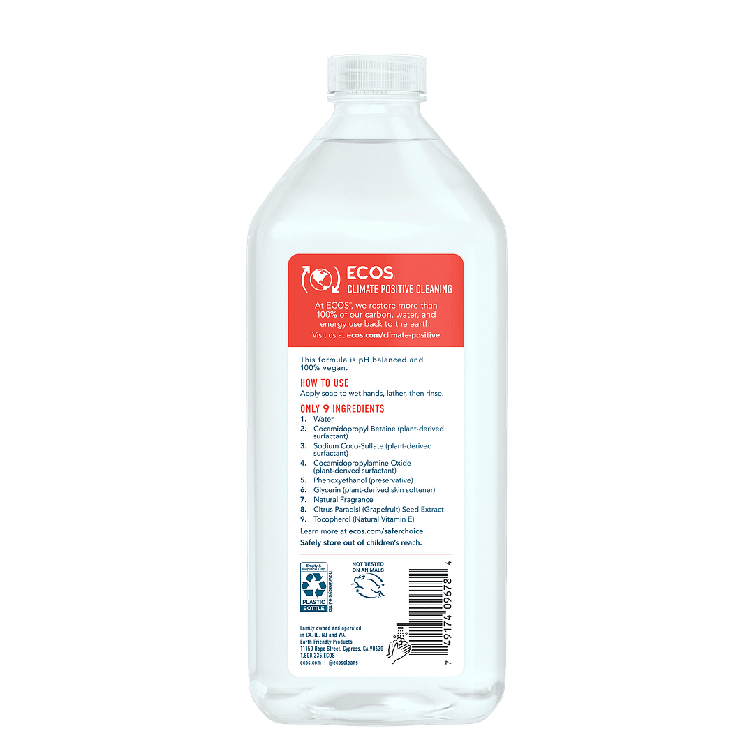 Orange Blossom Hand Soap Refill Back